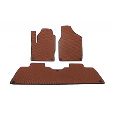 Коврики EVA (2 ряда, коричневые) для Seat Alhambra 1996-2010 гг